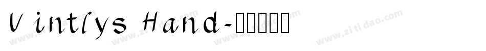 Vintlys Hand字体转换